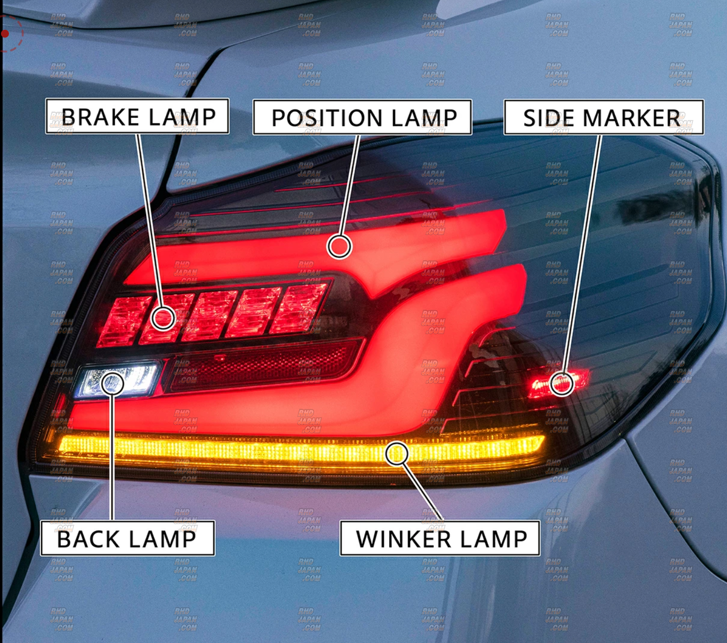 Valenti Jewel LED Tail Lamp Ultra Set Light Smoke X Black Chrome